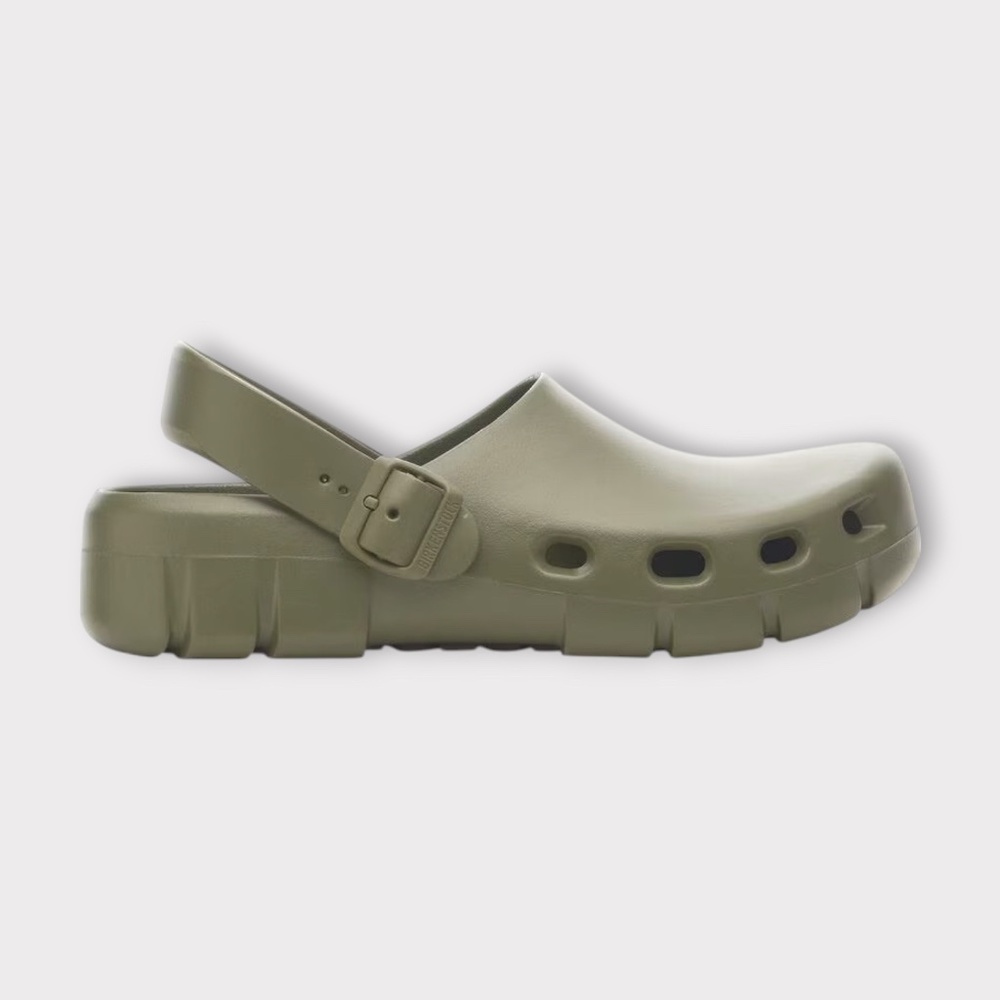 Unisex Birkenstock Birki Flow Clogs EVA Khaki, 1028741